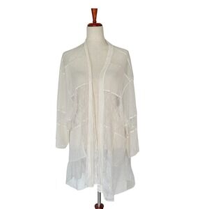 Victoria's Secret Lace Shrug Medium Large Fairy Core Cottagecore Sheer Festival